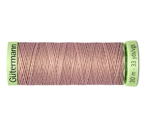 Нить Top Stitch для отстрочки, 30м, 100% п/э, цвет 991 розово-бежевая пудра, Gutermann 744506