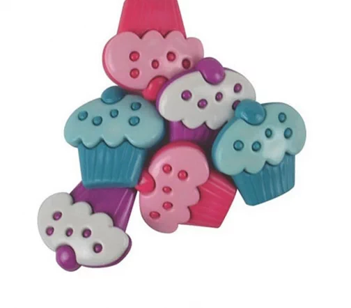 Пуговицы, Favorite Findings "Пирожные", 22 мм, 6 шт