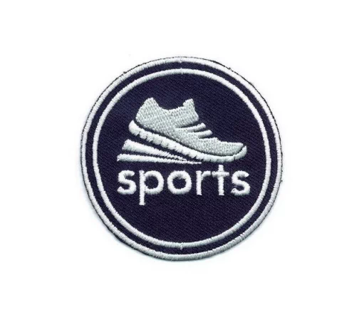 Термоаппликация Marbet "Sports", диаметр 6 см, цвет темно-синий, 569499.B