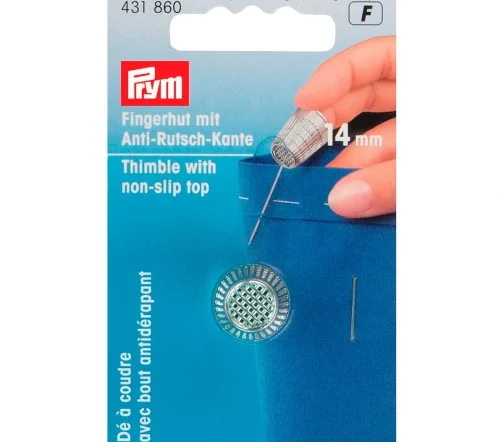 431860 Наперсток, цинк, хромовое покр., серебристый цв., 14 мм Prym