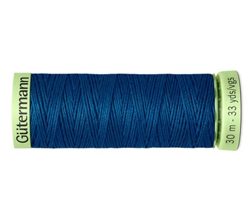 Нить Top Stitch для отстрочки, 30м, 100% п/э, цвет 967 водная синь, Gutermann 744506