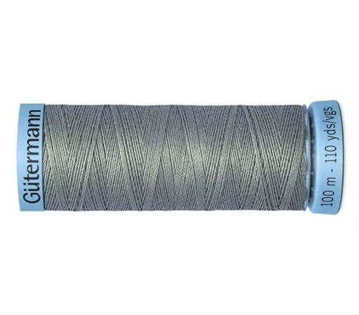 Нить Silk S303 для тонких швов, 100м, 100% шелк, цвет 700 туманный лес, Gutermann 744590