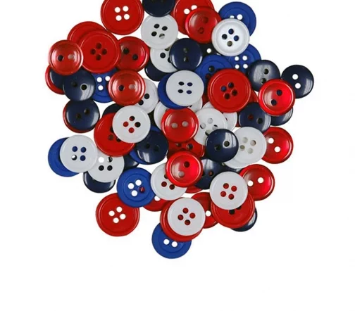 Пуговицы, Favorite Findings "Патриот" 12-15 мм, 130 шт