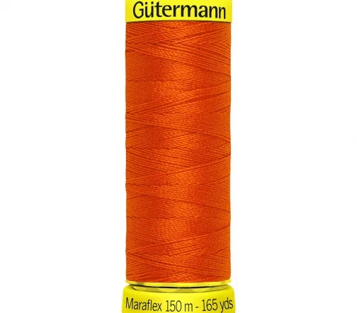 Нить Maraflex для трикотажа, 150м, 100% п/э, цвет 351 оранжевый, Gutermann 777000