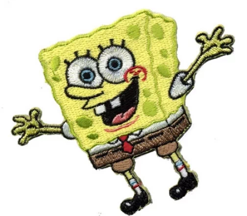 Термоаппликация HKM "Губка Bob", 9 х 8 см, арт. 27107