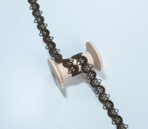 Тесьма PEGA интерьерная, 13 мм, цвет коричневый