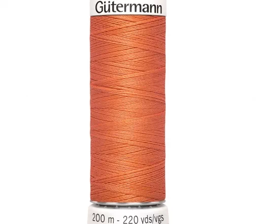 Нить Sew All для всех материалов, 200м, 100% п/э, цвет 895 золотисто-персиковый, Gutermann 748277