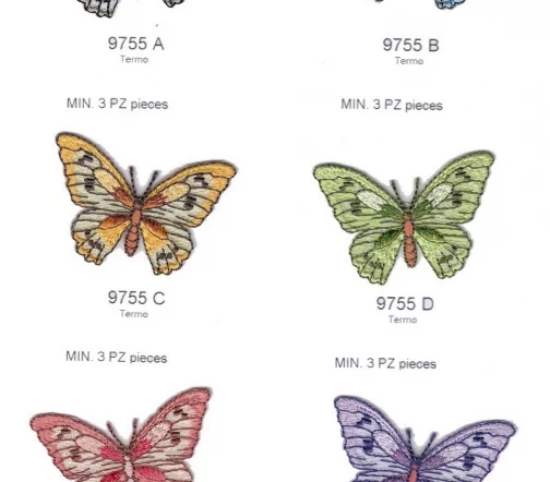 Термоаппликации "Бабочки", 3,8 х 5,8 см, 6 шт., арт. 569755