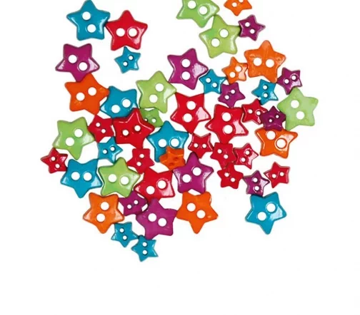 Пуговицы, Favorite Findings "Звезды" 5-10 мм, 49 шт