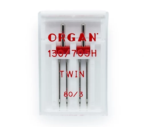 Иглы двойные № 80/3 (2шт), ORGAN, 508522