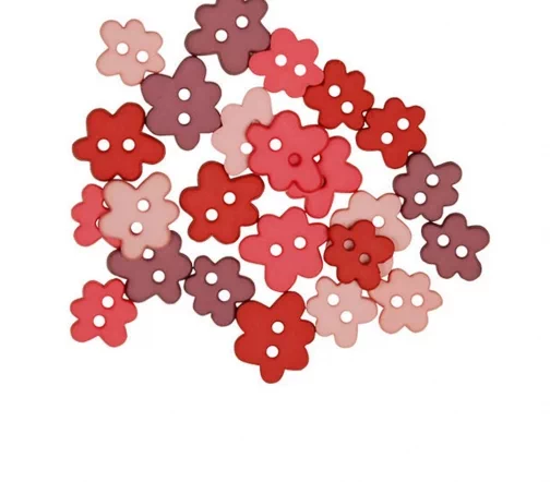 Пуговицы, Favorite Findings "Матовые весенние цветочки" 10-15 мм, 23 шт