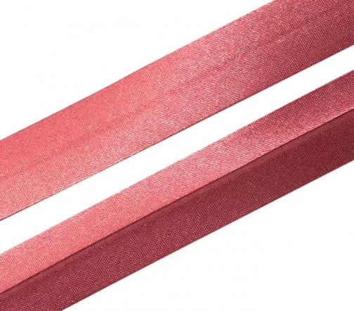 Косая бейка SAFISA атласная, 20 мм, п/э, цвет 036, темно-малиновый