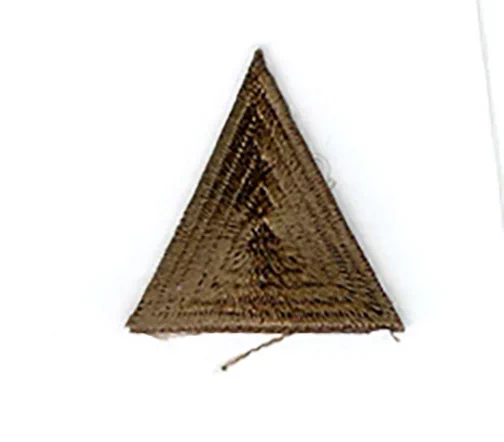 Термоаппликация HKM "Треугольник", цвет коричневый, 3,5 x 3,5 x 3,5 см, арт. 23534