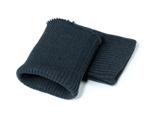 Манжеты трикотаж, полушерсть, цвет темно-серый, 124-011