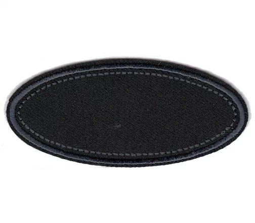 Термоаппликация Marbet "Овал большой черный", 8 х 3,5 см, 569975.A