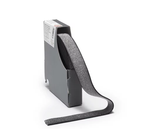 957466 Эластичная лента Color 25мм, черн/серебро, Prym