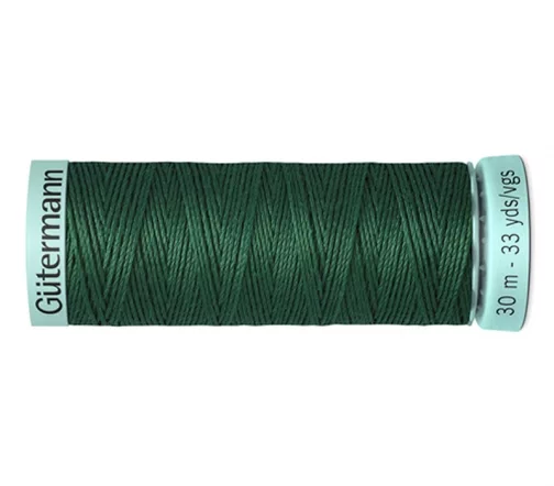 Нить Silk R 753 для фасонных швов, 30м, 100% шелк, цвет 340 зеленый трилистник, Gutermann 723878
