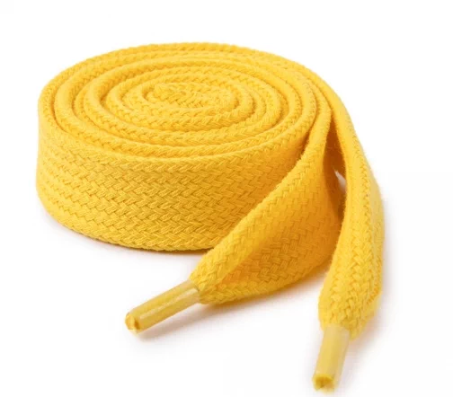 Шнур для худи, ширина 21 мм, длина 120 см, цвет желтый
