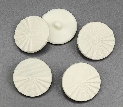 Пуговица Sandra, на ножке, 28 мм, пластик, цвет молочный