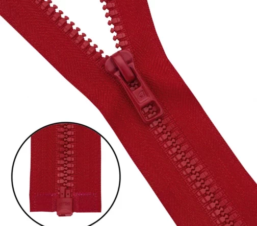 Молния ARTA "трактор" разъем. (1 зам.,Т6) -60см (2076) (A519 красный), 193-60-A519