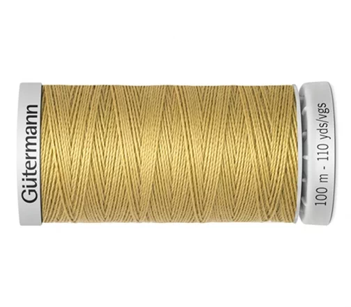 Нить Extra Strong суперкрепкая, 100м, 100% п/э, цвет 893 бежево-желтый, Gutermann 724033