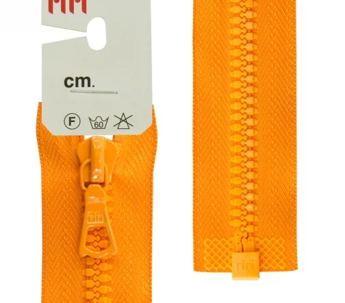 Молния Riri трактор разъёмная, 1 замок, 6мм, 40см, цвет 2403, оранжевый