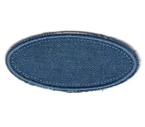 Термоаппликация Marbet "Овал большой джинс", 8 х 3,5 см, 569975.M