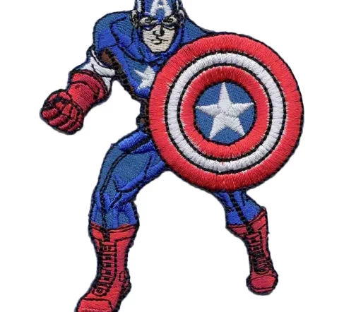 Термоаппликация "Капитан Америка стоящий", 5,9 x 7,7 см, арт. 33892
