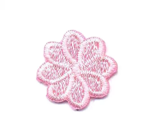 Термоаппликация "Цветок восьмилистник малый", 1,7 х 1,7 см, розовый, арт. 569204.Q