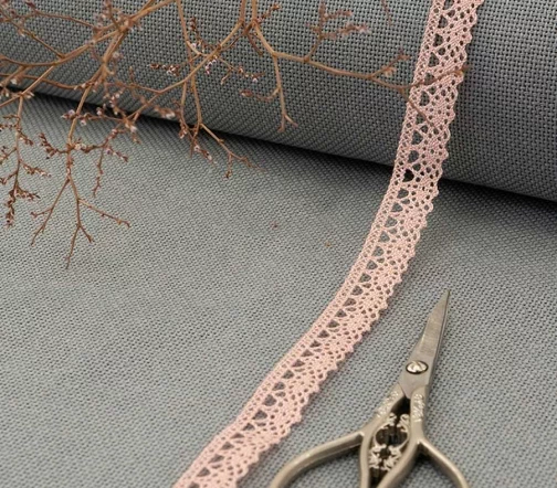 Кружево плетеное GOODMAN, ширина 10 мм, уп./5 м, цвет розовый