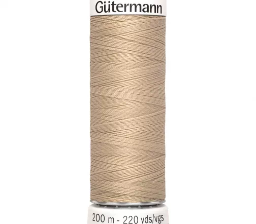 Нить Sew All для всех материалов, 200м, 100% п/э, цвет 186 крем-брюле, Gutermann 748277