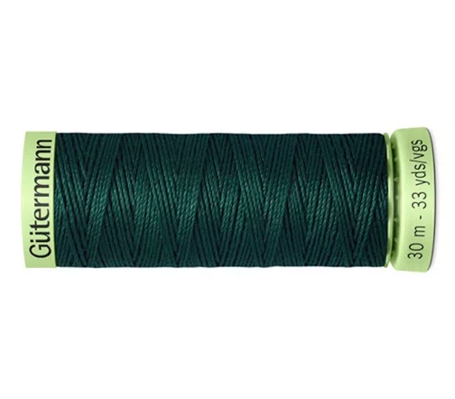 Нить Top Stitch для отстрочки, 30м, 100% п/э, цвет 018 т.малахит, Gutermann 744506