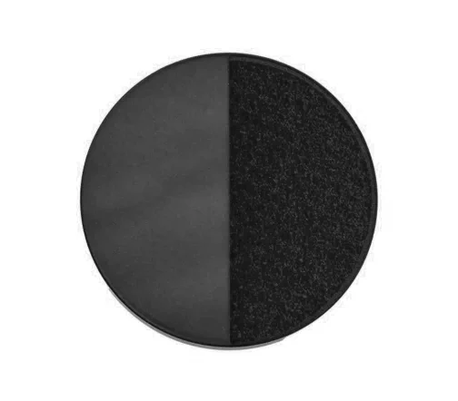 Пуговица, Union Knopf, на ножке, пластик, цвет черный, глянец/матовый, 23 мм