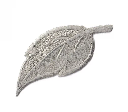 Термоаппликация Marbet "Лист", 3,5 х 1,5 см, светло-серый, 565109.C