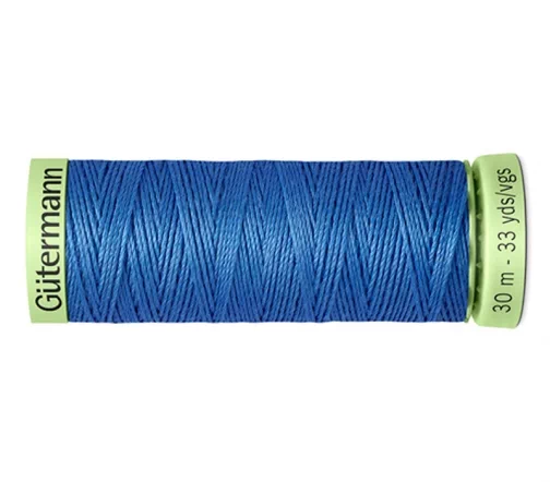 Нить Top Stitch для отстрочки, 30м, 100% п/э, цвет 213 голубой джинс, Gutermann 744506