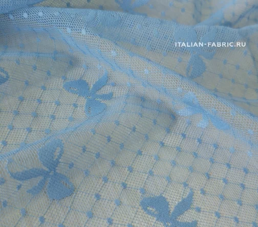 Сетка "Бантики", цвет голубой, 01125-2