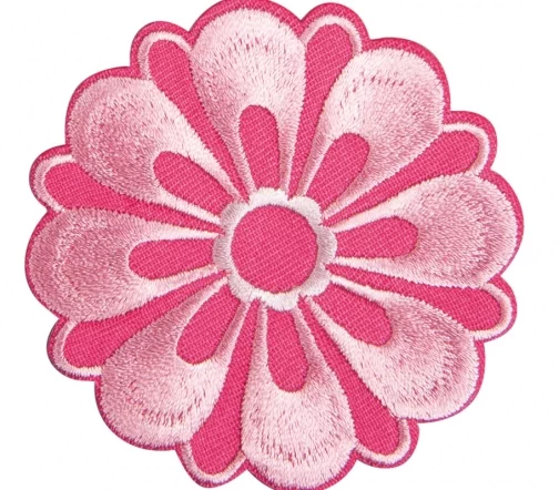 Термоаппликация HKM "Цветок розовый", d 7 см, 38500