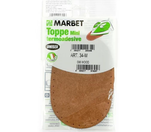 Термозаплатка мини экозамша, 13 х 8,5 см, арт. 34-М/096, цвет дерева