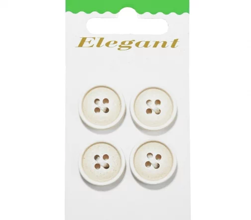 Пуговицы Disboton, 18 мм, 4 отв., пластик, 4 шт, бежевый