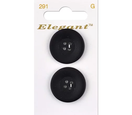 Пуговицы, Elegant, арт. 291 G, 4 отв., 25 мм, пластик, 2 шт.
