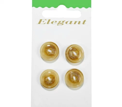 Пуговицы Disboton, 15 мм, 4 отв., пластик, 4 шт., бежевый