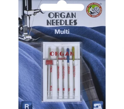 Иглы набор мульти (5шт), блистер, ORGAN, 502493