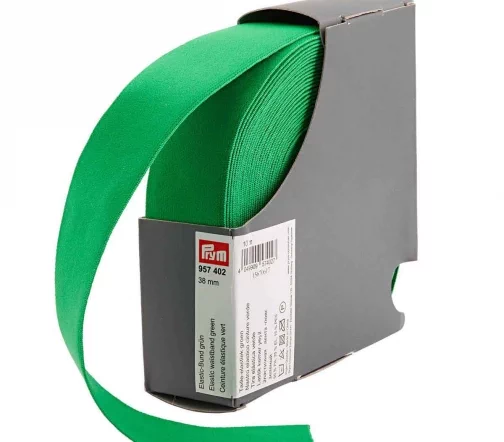 957402 Эластичная лента-пояс 38мм, зеленый, Prym