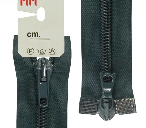 Молния Riri спираль разъёмная, 2 замка, 6мм, 70см, цвет 2723, темно-зеленый