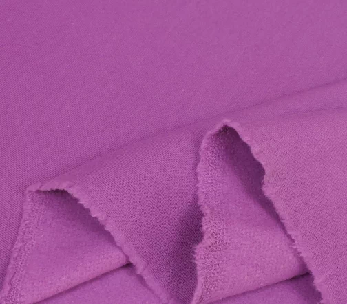 Футер с начесом однотонный, цвет лиловый, 1042202