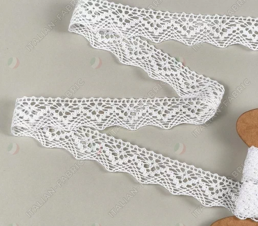 Кружево плетеное GOODMAN, ширина 25 мм, уп./5 м, цвет белый