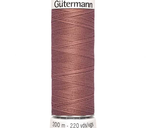 Нить Sew All для всех материалов, 200м, 100% п/э, цвет 245 золотисто бежево-розовый, Gutermann 7482