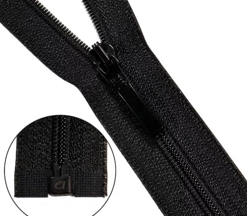 Молния ARTA "витая" разъем., 1 зам., Т6 - 85см (580 черный), 253-85-580