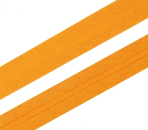 Косая бейка SAFISA, 20мм, хлопок, цвет 106, светло-горчичный