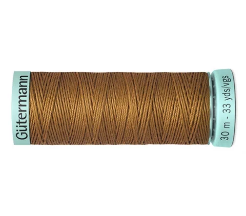 Нить Silk R 753 для фасонных швов, 30м, 100% шелк, цвет 448 шоколадная охра, Gutermann 723878